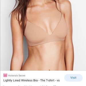 Victoria’s Secret T-shirt light lines wireless Bra